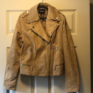 NWOT Express genuine suede jacket sz S
